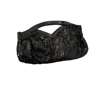 Payless Black Sequin Wristlet